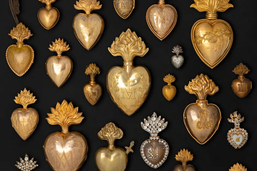 Petits cœurs de dévotion (fin du XIXᵉ siècle, Archives diocésaines de Nantes)